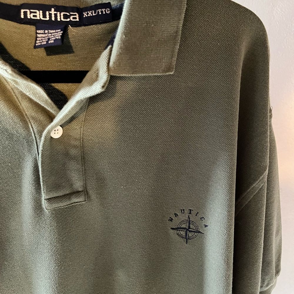 Nautica Olive Polo Shirt  Size XXL